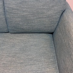 2人掛け布張りソファの画像