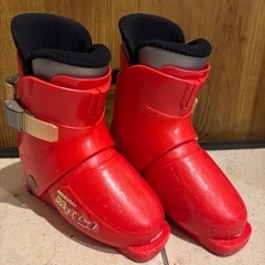 スキー靴　赤　19センチの画像