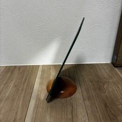 木スタンドミラー 卓上ミラー　鏡の画像