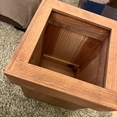 木製　ゴミ箱の画像