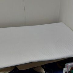 電動折り畳みベッドとニトリの低反発マットレスのセット　の画像