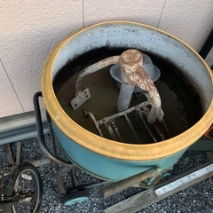 コンクリートミキサー 100V モルタルミキサー 撹拌機　3.5切　セメント　 飼料の画像