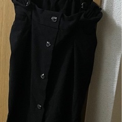 冬物　ロングスカート　ブラックの画像