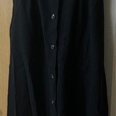 冬物　ロングスカート　ブラックの画像