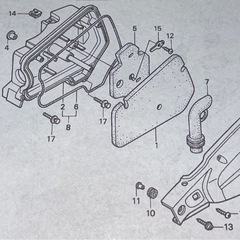 ライブディオzx シール、エアクリーナーカバーの画像