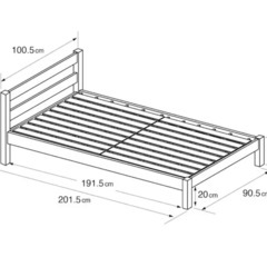 【無印良品】ベッドフレーム 木製　シングルの画像