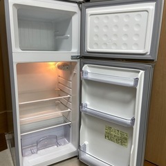 【差し上げます・庫内きれいです】 冷蔵庫 完動品 2015年製 SHARP シャープ SJ-H12Y-Sの画像