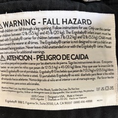 ergobaby 抱っこ紐　の画像