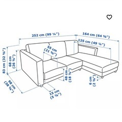 IKEA ソファ　ヴィムレ　VIMLEの画像