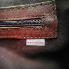 モロッコスタイル　レザー ショルダーバック モロッコレザー　ハンドバッグの画像