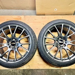 BBS RE-V 19インチ ダイヤモンドブラック 4本 美品 BRIDGESTONEタイヤ付きの画像