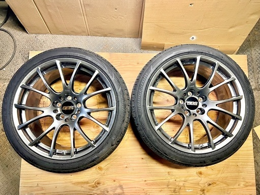 BBS RE-V 19インチ ダイヤモンドブラック 4本 美品 BRIDGESTONEタイヤ付き