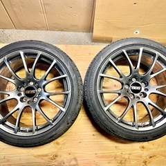 BBS RE-V 19インチ ダイヤモンドブラック 4本 美品 BRIDGESTONEタイヤ付きの画像