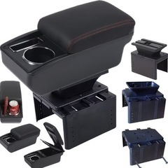 新品 アームレスト コンソールボックス 車内多機能 車用収納ボクス ティッシュ収納 ホルダー 車肘置きの画像