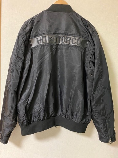 Harley-Davidson ブラックナイロンジャケット MA-1 L相当 最新 Harley