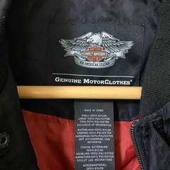 Harley-Davidson ブラックナイロンジャケット　MA-1 L相当の画像