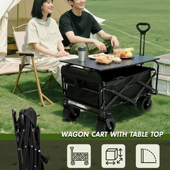アウトドアワゴン カート キャリー キャンプ 大容量 300L 耐荷重250KGの画像