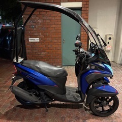 【YAMAHA トリシティ155 フル装備　側車付き登録　ルーフ付き　屋根　希少の画像