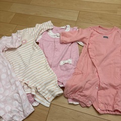 ベビー服 オーバーオール 50-70サイズ 5着の画像