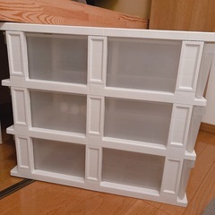 押入れ 収納引き出しキャスター付き 3段×2列 引き出しの画像