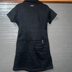 kolwin ゴルフウェア ブラック ワンピース 裏起毛の画像