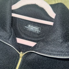 kolwin ゴルフウェア ブラック ワンピース 裏起毛の画像