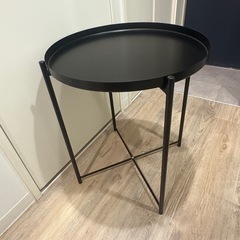 決まりました！IKEA サイドテーブル　ブラックの画像