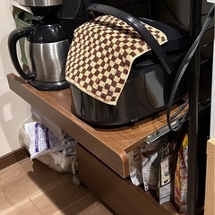 キッチンボード レンジ ボード ラック 棚 収納 電子レンジ 炊飯器の画像