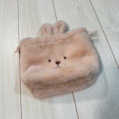 もこもこうさぎポーチの画像