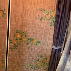 カーテン　簾　すだれの画像