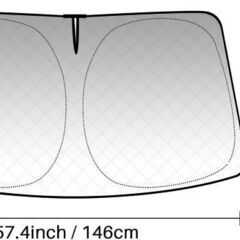 未使用 社外品 GR86 BRZ フロントウィンドウ用サンシェード 遮光 遮熱 折り畳み式 収納袋付きの画像