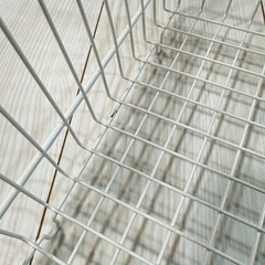積み重ねられる収納ラック　かごの画像