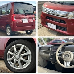 後席モニター　両側電動スライド　自動ブレーキ　TV Bluetooth ETC  ダイハツ　タントの画像