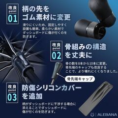 未使用 社外品 ヴォクシー ノア 90系 サンシェード 傘タイプ 遮光断熱 収納袋付き VOXY NOAH の画像