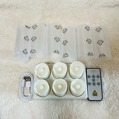 新品 キャンドルライト LEDティーライト 充電式 模擬キャンドル 専用リモコンの画像