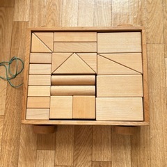 木製おもちゃ　積み木の画像