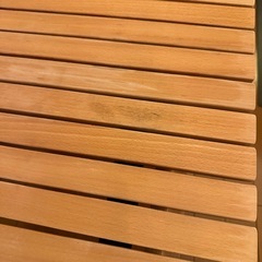 【美品】AND・DECO ロールテーブル／ウッド／折りたたみ・収納バッグ付き（中川区八熊）の画像