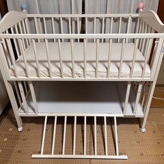 ベビーベッド　ミキハウスの画像