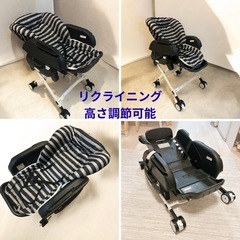 カトージ　手動　スイングハイローラック　ピッコロ　ハイローチェア　離乳食　バウンサー　ハイチェア　ベビー用品　ベビーチェアの画像