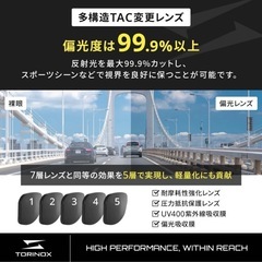 [TORINOX] サングラス メンズ 偏光サングラス ゴルフ 釣り　新品の画像