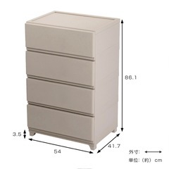 【新品】ホコリの入りにくいチェストの画像