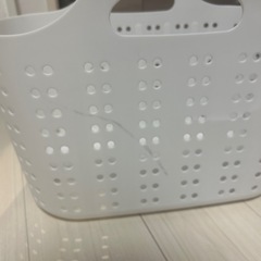 ニトリ　洗濯カゴ　ランドリーバスケットの画像