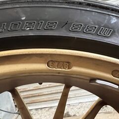 売り切り OZレーシング  225  40  R18 88W  ダンロップ 2023年製造 ８部山  DIREZZA DZ102 中古夏タイヤ  中古アルミ セット  ET43 ８J×１８ 5穴 PCD100の画像