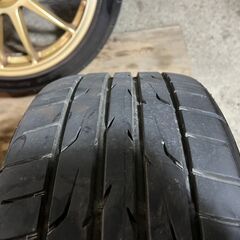 売り切り OZレーシング  225  40  R18 88W  ダンロップ 2023年製造 ８部山  DIREZZA DZ102 中古夏タイヤ  中古アルミ セット  ET43 ８J×１８ 5穴 PCD100の画像