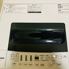【無料で譲ります】洗濯機　ハイセンスの画像