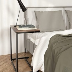 【美品】サイドテーブル【木目調】の画像