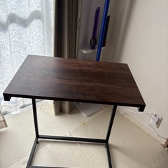 【美品】サイドテーブル【木目調】の画像