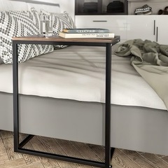 【美品】サイドテーブル【木目調】の画像