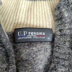 『U.P renoma』ニットセーター　メンズ Mサイズ　毛100%の画像