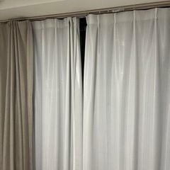 100×178cm カーテン&レースカーテン4枚セットの画像